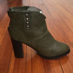 Olive Ankle Boots